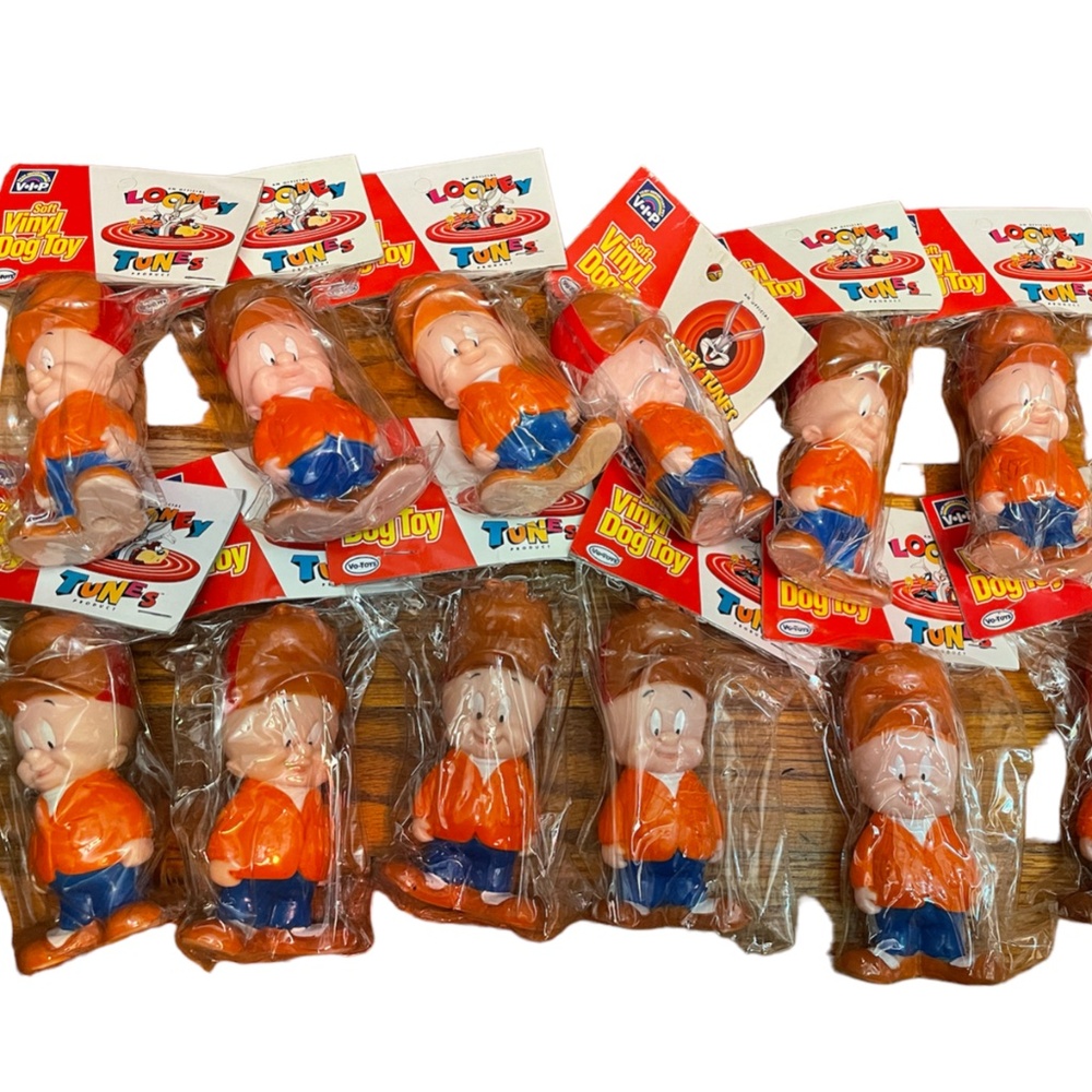 LOT OF 12 Vo-Toys vinyl Looney Tunes Elmer Fudd dog toy vintage 1995